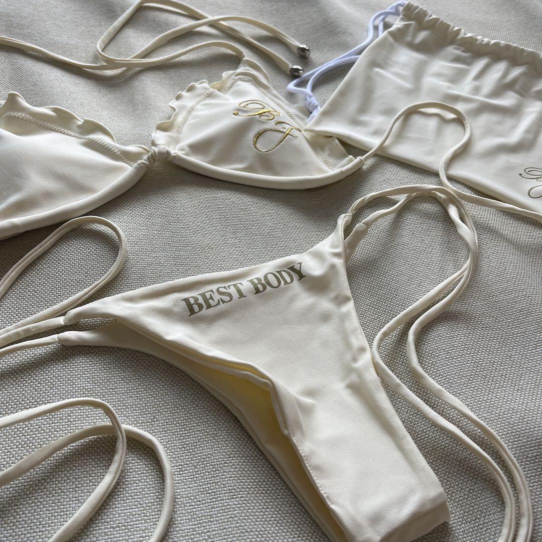 ベストボディジャパン　公式競技用ウェア　決勝用ビキニ　白　M