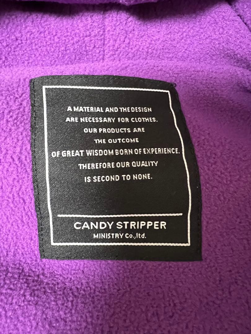 Candy Stripper ダイナソー キルティング アノラック　ボア