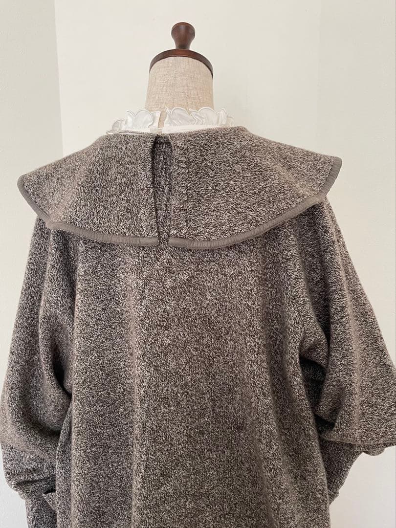 【BALLY】ミックスウール襟付きカーディガン