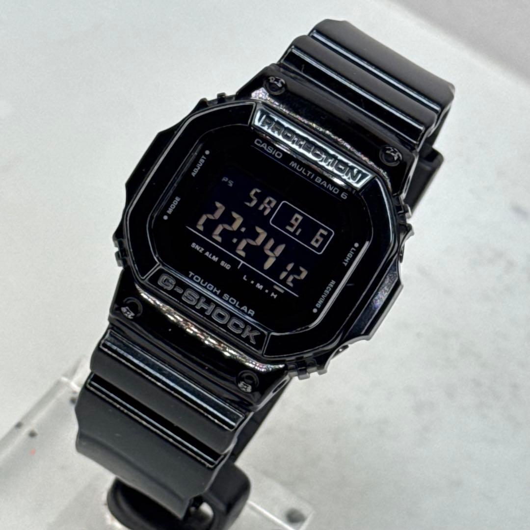 ②極美品 G-SHOCK GW-M5610BB 電波ソーラー ブラック 反転液晶