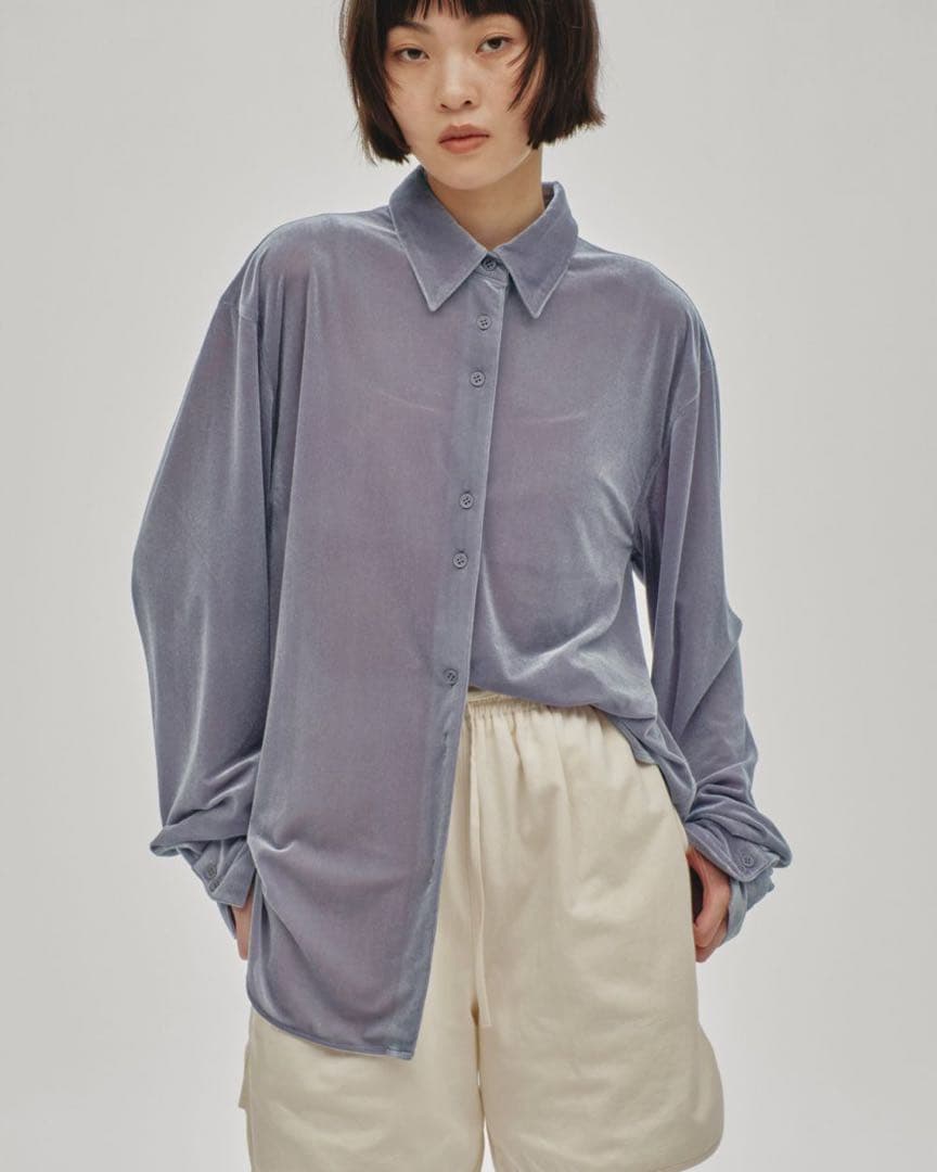 TODAYFUL トゥデイフル Roundhem Velour Shirts