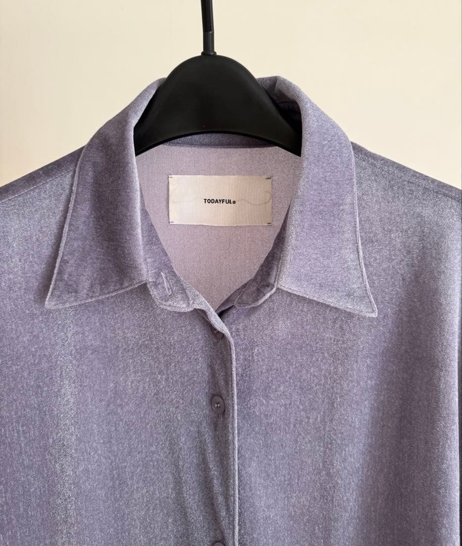 TODAYFUL トゥデイフル Roundhem Velour Shirts