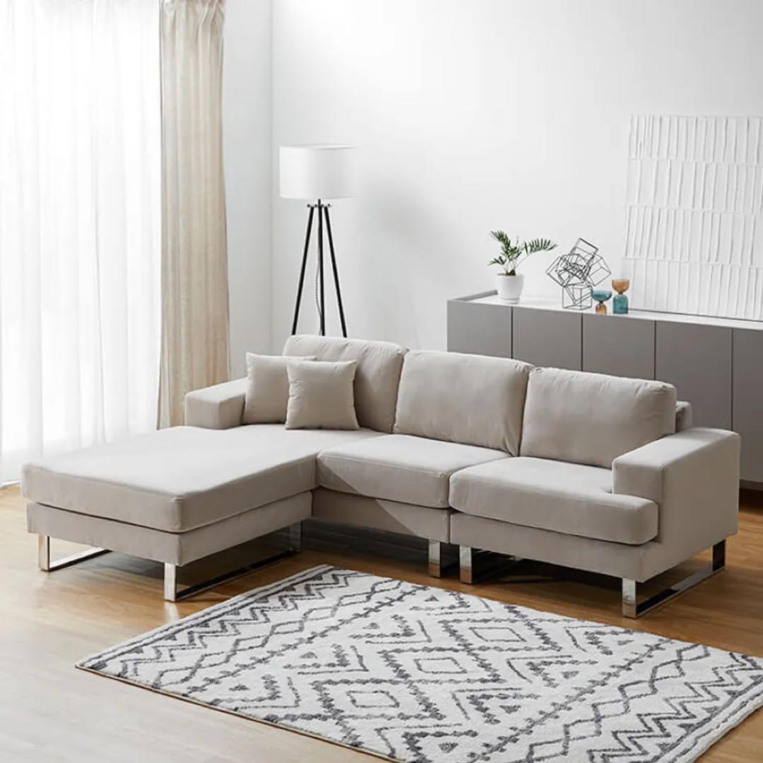 【LOWYA】３人掛けソファ