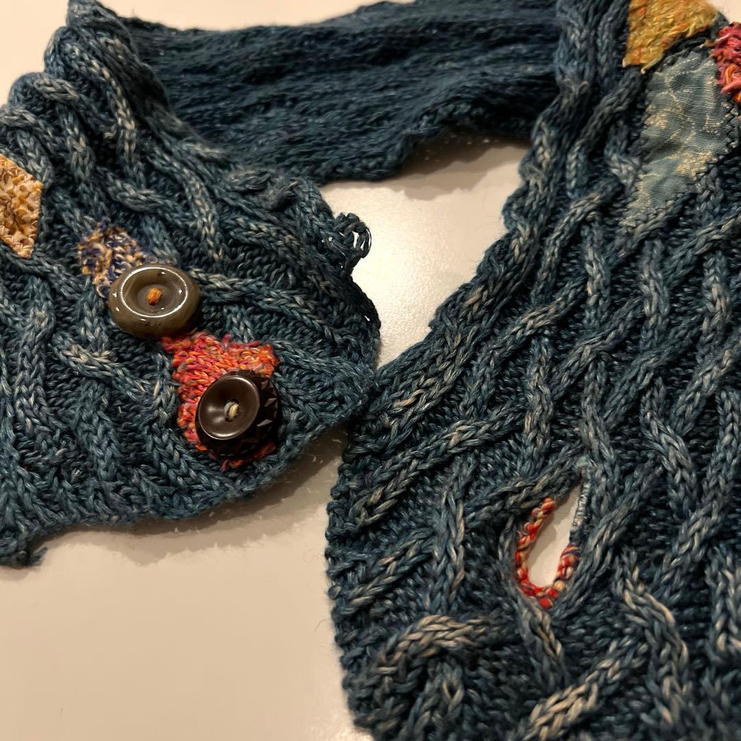 お値引き中‼️kapital ターバン インディゴ ニット kountry