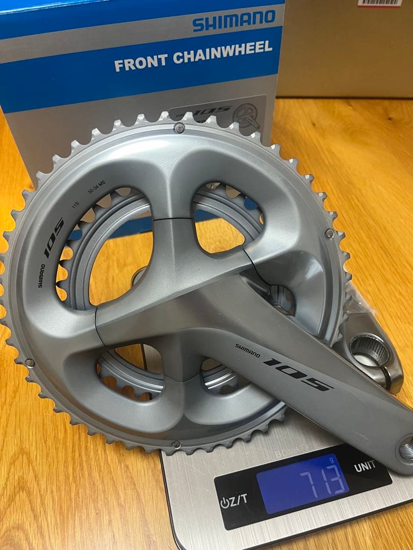 SHIMANO R7000 160MMシルバー　クランクセット 50-34