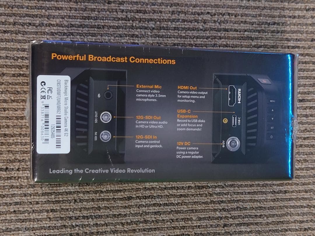新品 Blackmagic Micro Studio Camera 4K G2