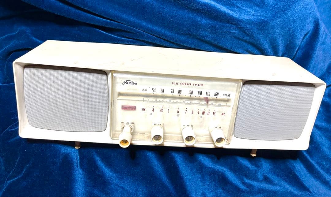 ★【東芝「かなりやRS」真空管ラジオ「5ZL-507形」★ 昭和レトロ★希少品★