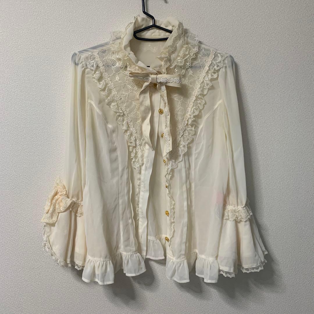 Angelic Pretty Victorian姫袖ブラウスアイボリーロリータ