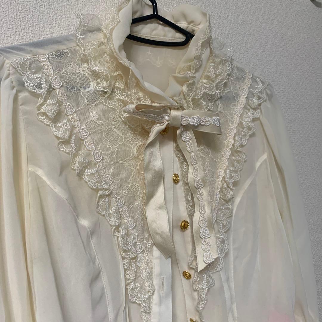 Angelic Pretty Victorian姫袖ブラウスアイボリーロリータ