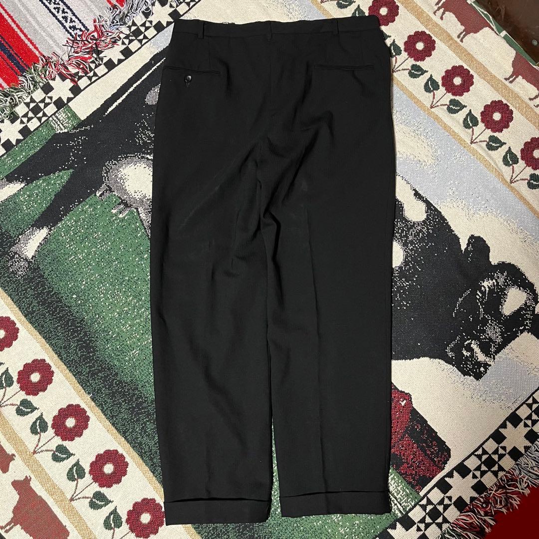 60s 50s ブラック レーヨン スラックス ロカビリー ヴィンテージ HBT