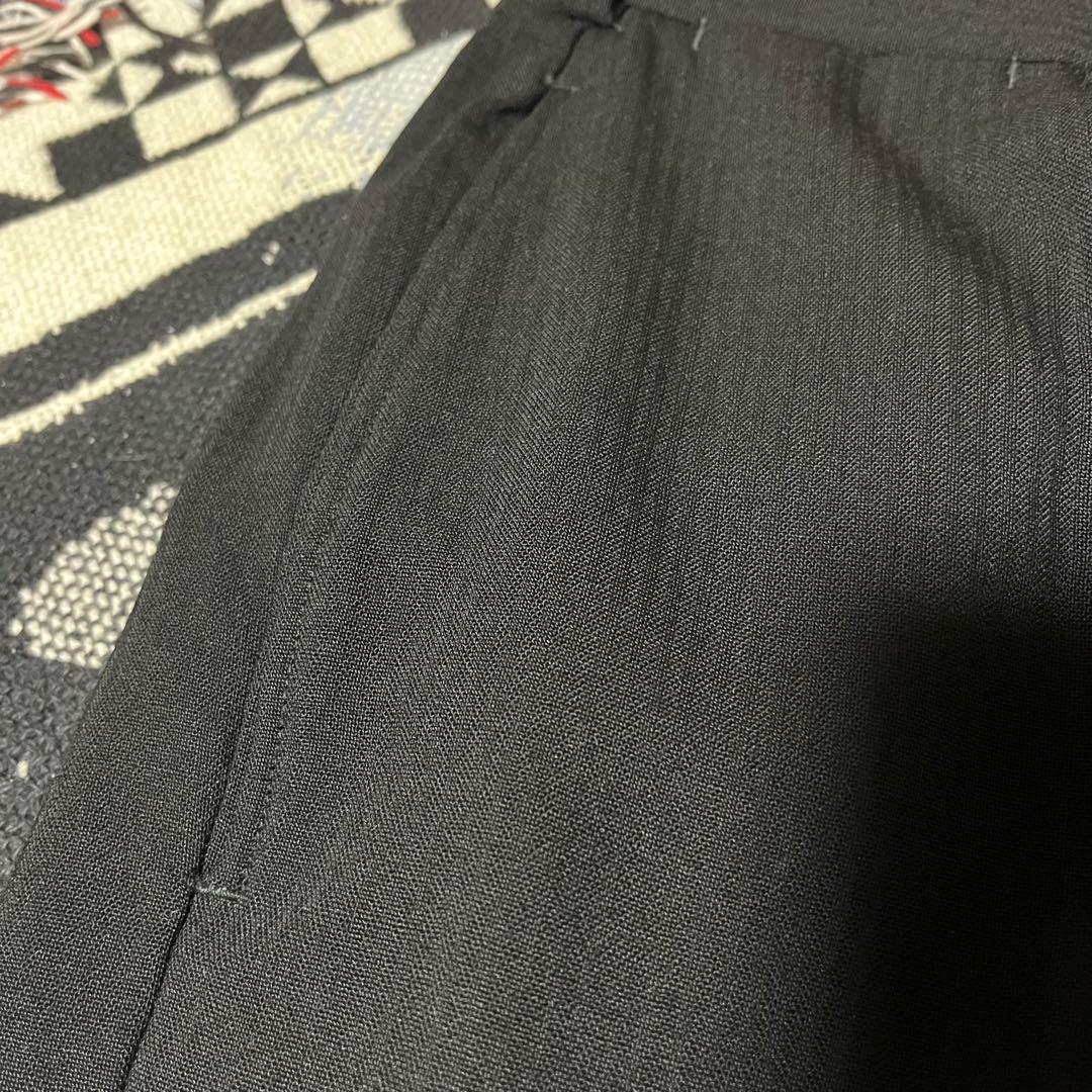 60s 50s ブラック レーヨン スラックス ロカビリー ヴィンテージ HBT