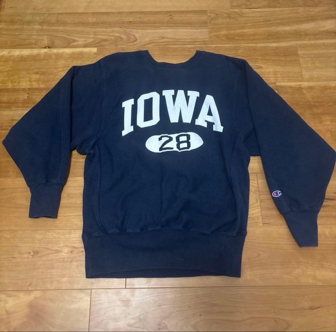 チャンピオンリバースウィーブ Champion Iowa 28スウェットネイビー