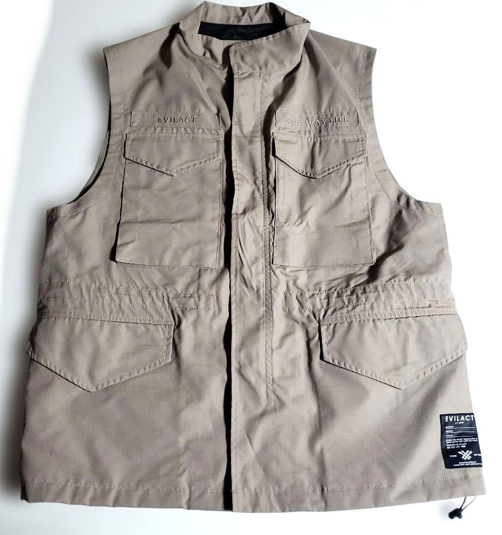EVILACT イーブルアクト　M65　ベスト　ミリタリー　ストリート　ベージュ