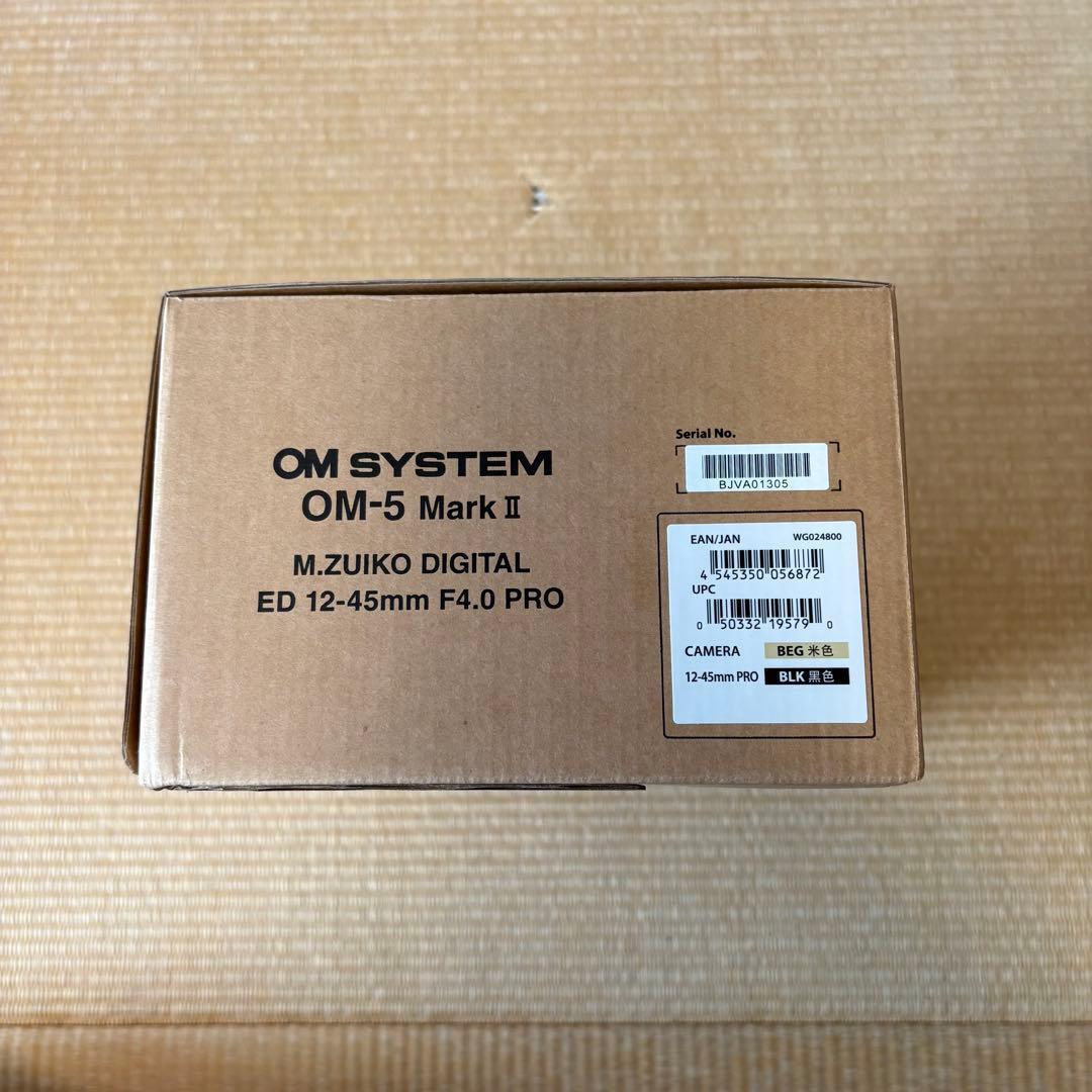 【即納 新品】OM-5 Mark II サンドベージュ 12-45mm F4.0