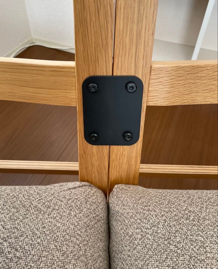 無印良品 リビング・ダイニングソファチェア・オーク材（カバー付） 2脚セット