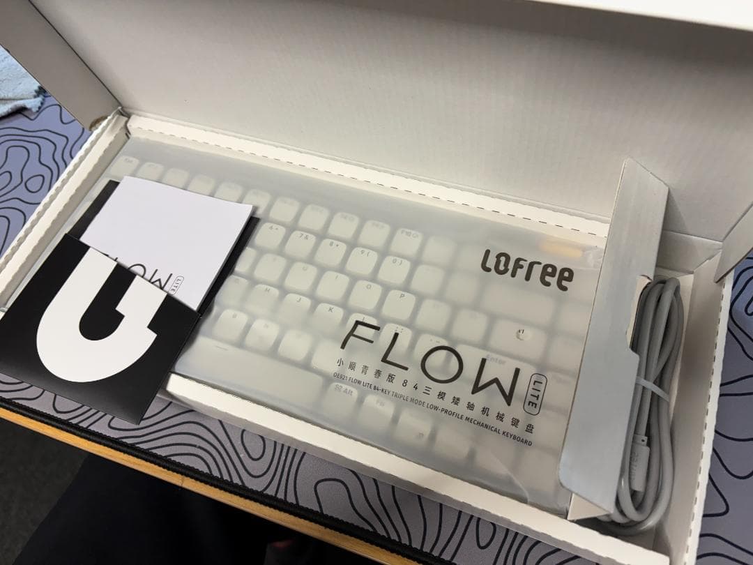 【美品】Lofree Flow Lite 84 英语配列 マーブル