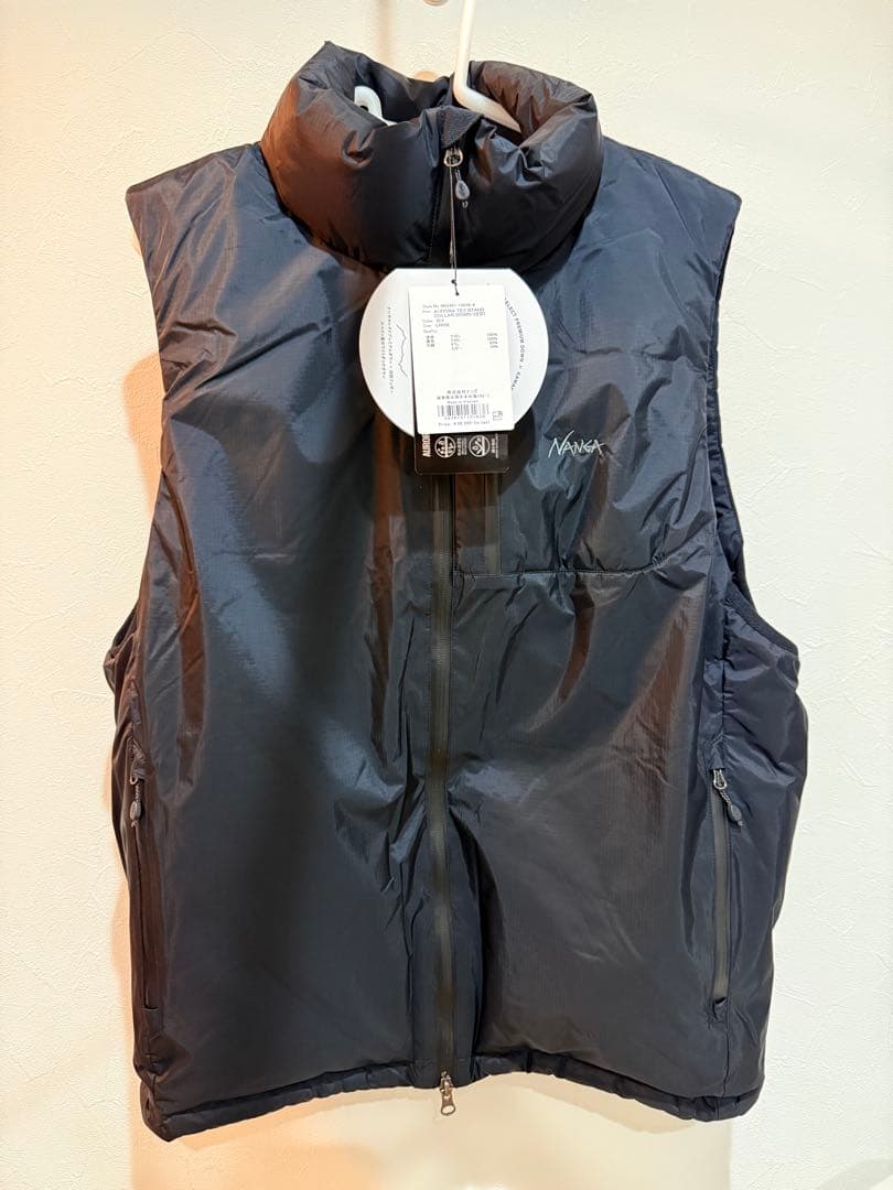 ナンガ　オーロラテック　ダウンベスト　ブラック/Lサイズ　未使用品