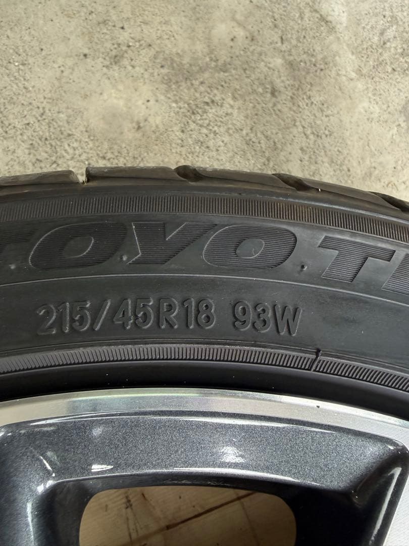 トヨタ カローラスポーツ 純正 18インチ タイヤホイールセット プリウス　86