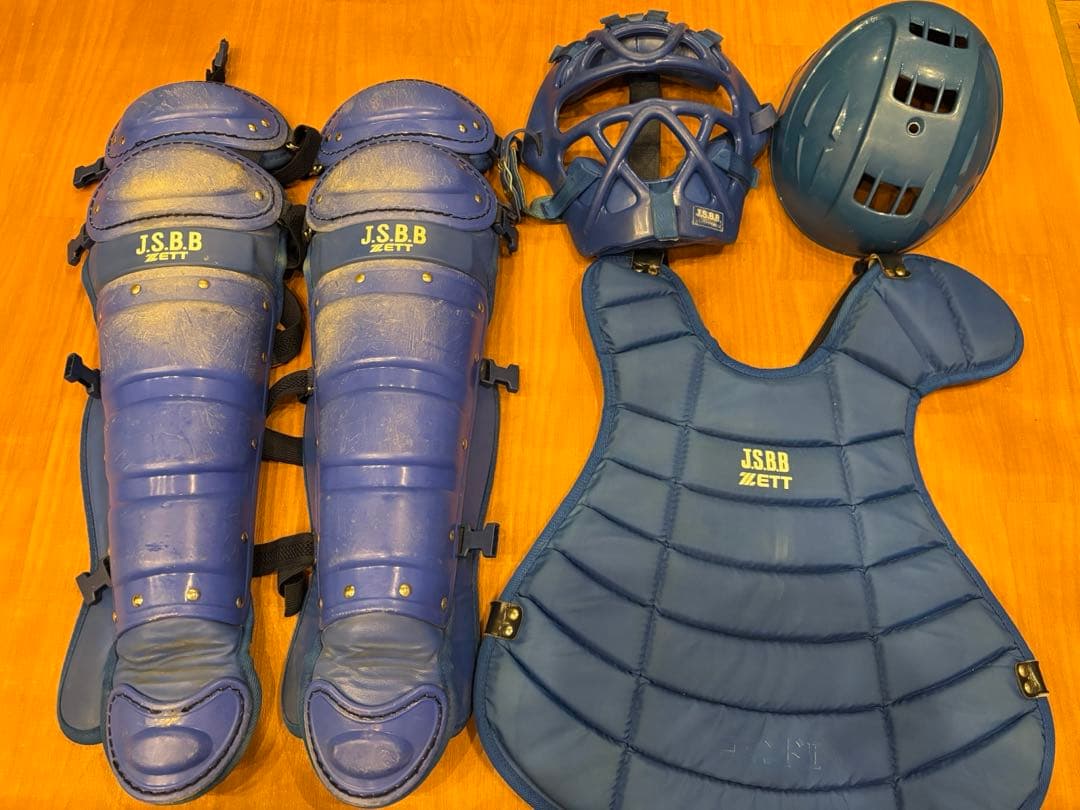 キャッチャー防具セット 青