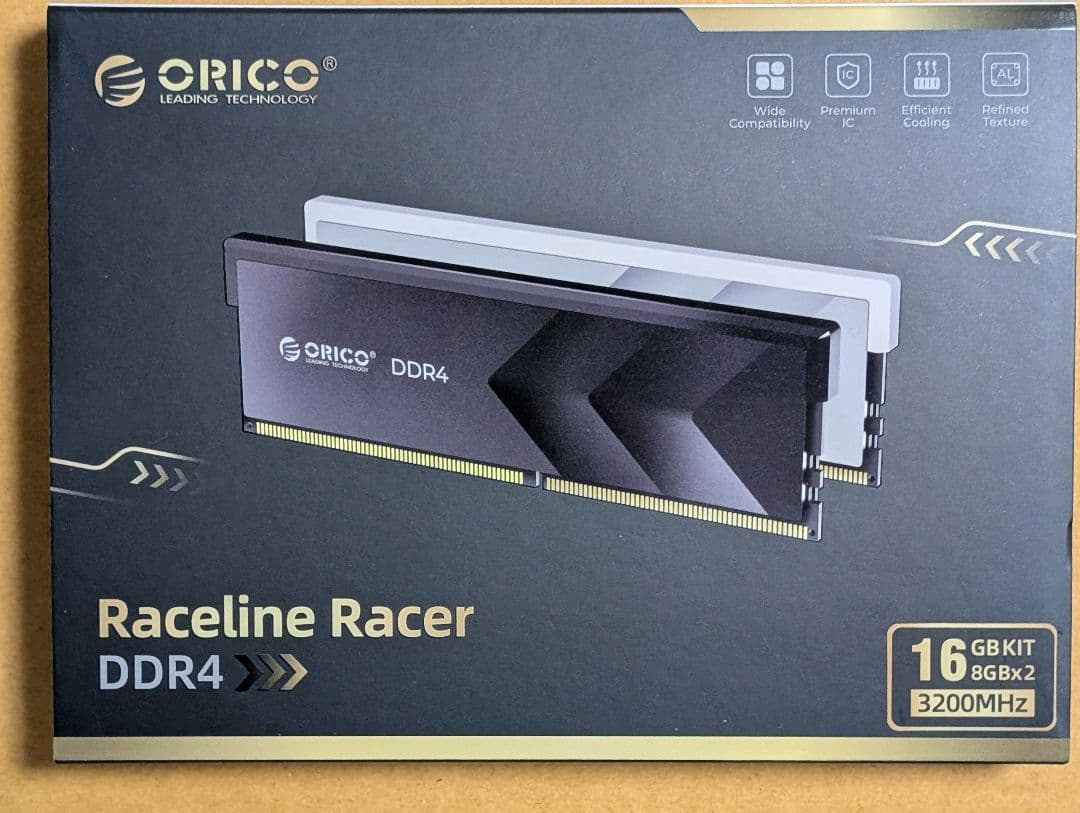 ORICO DDR4メモリ 16GB (8GB×2枚組) 3200MHz
