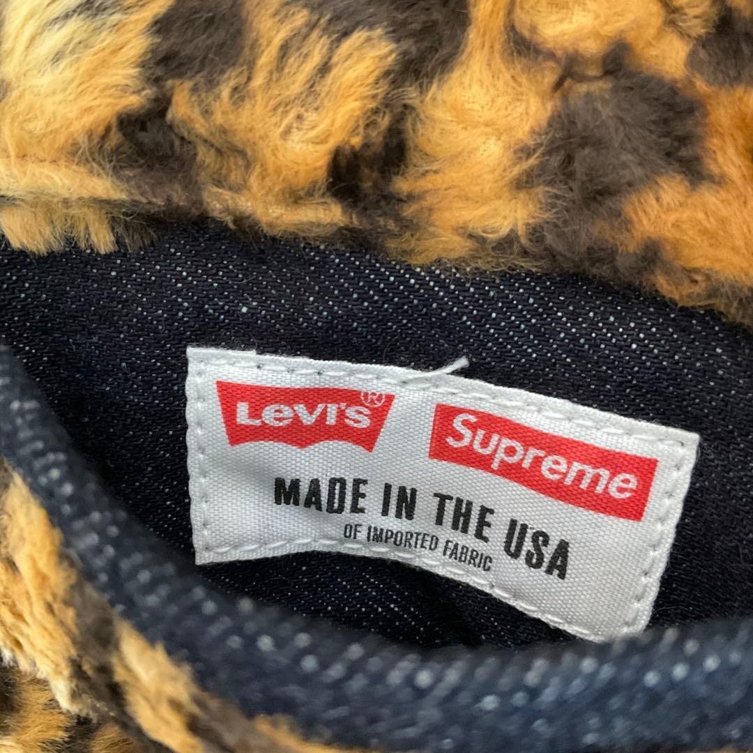 Y様　supreme × リーバイス　デニムジャケット　M　レオパード　米国製
