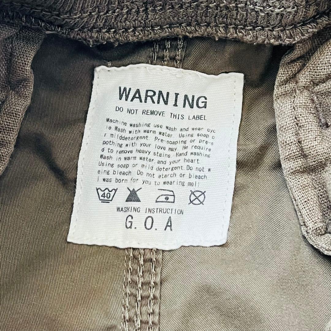 希少☆ゴア【goa】迷彩色 ウエストポーチ付きパラシュートカーゴパンツ　y2k