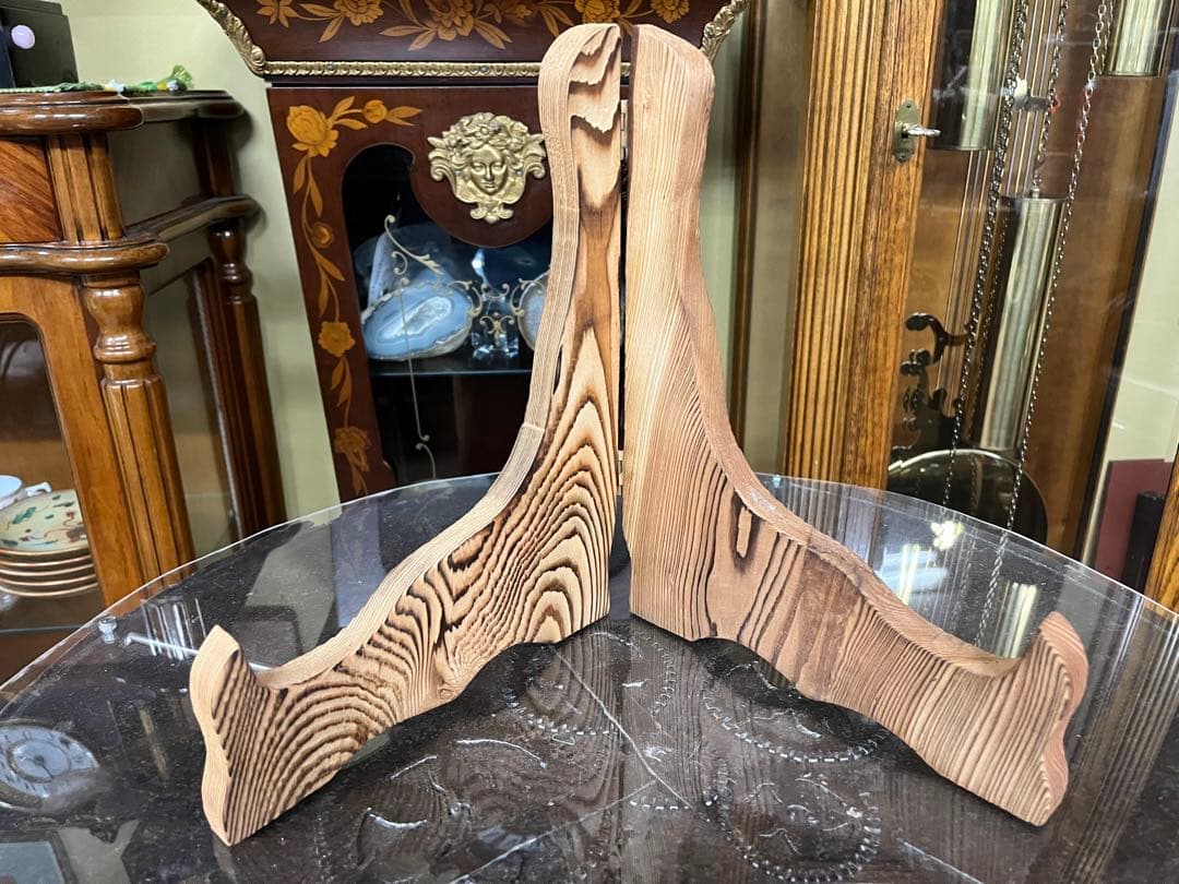 屋久杉　松竹梅の扇