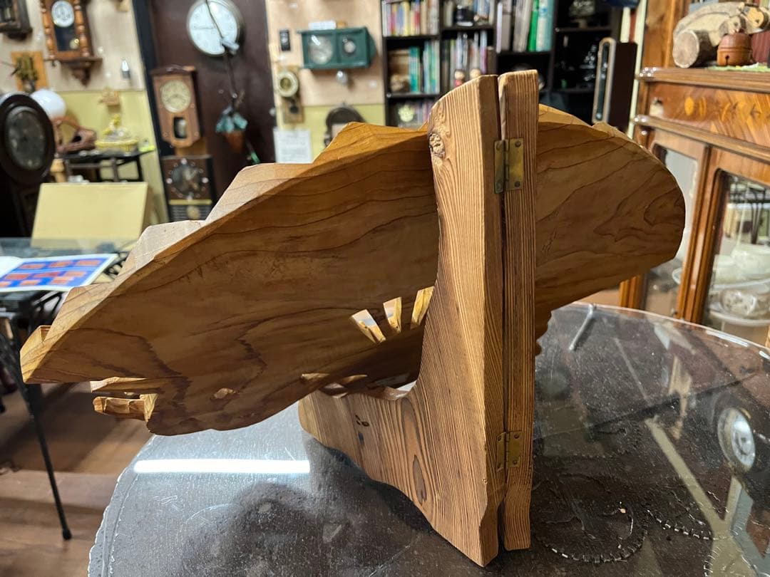 屋久杉　松竹梅の扇