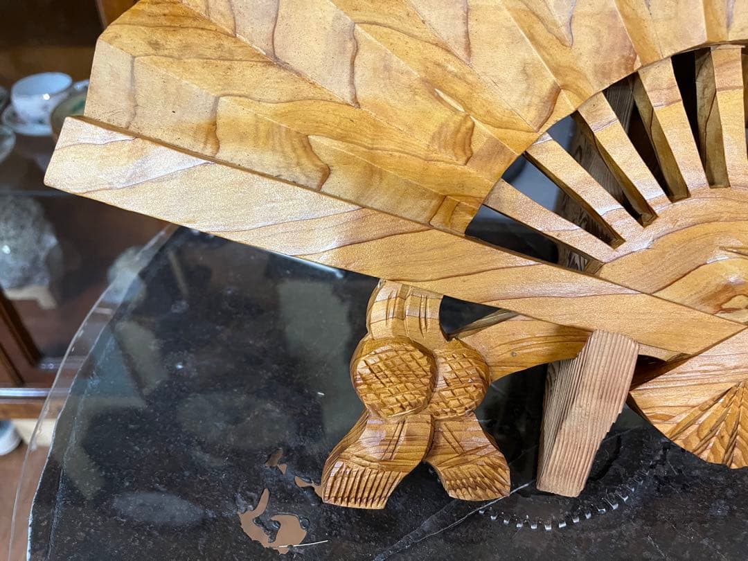 屋久杉　松竹梅の扇