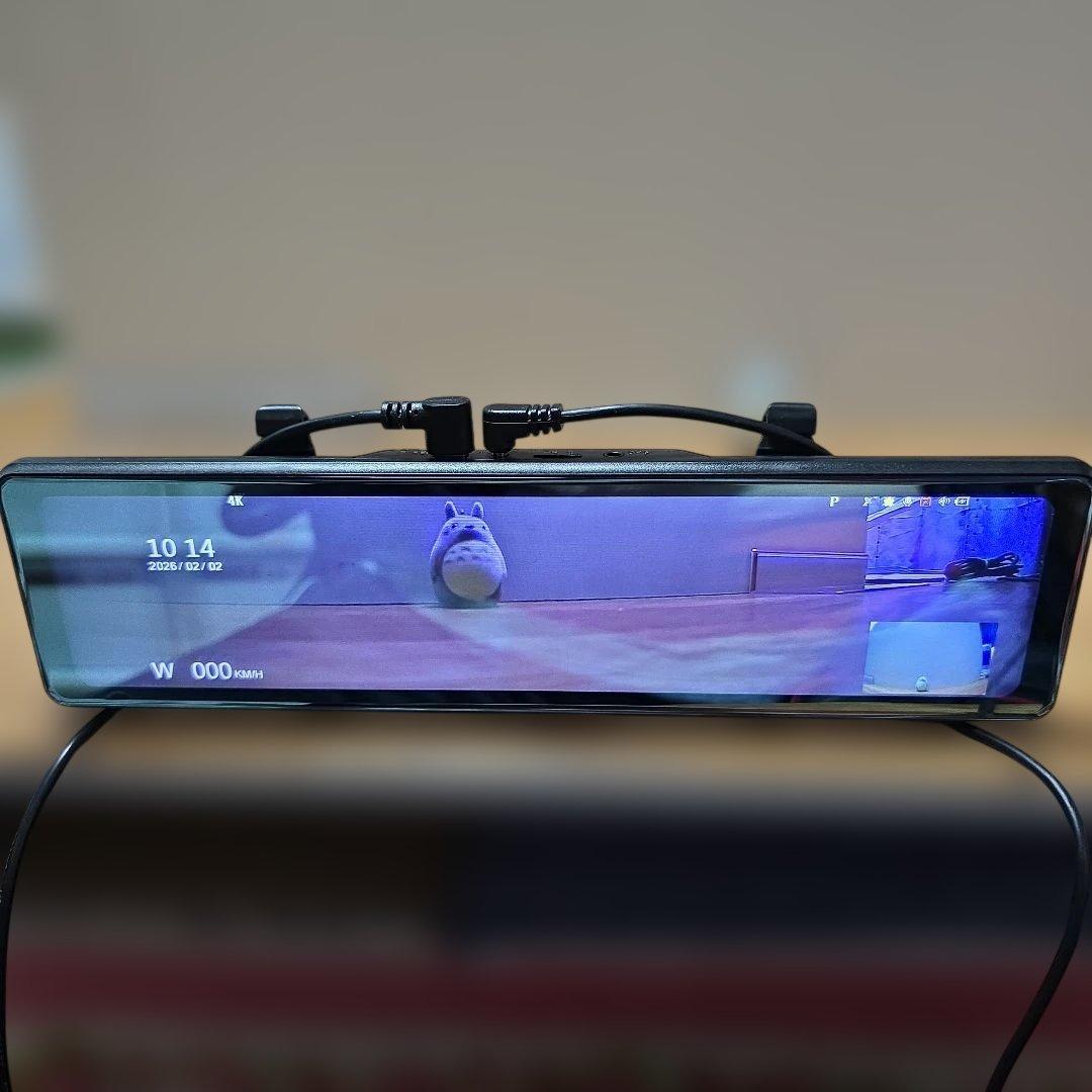 前後同時録画暗視 4K画質 ミラー型ドライブレコーダー