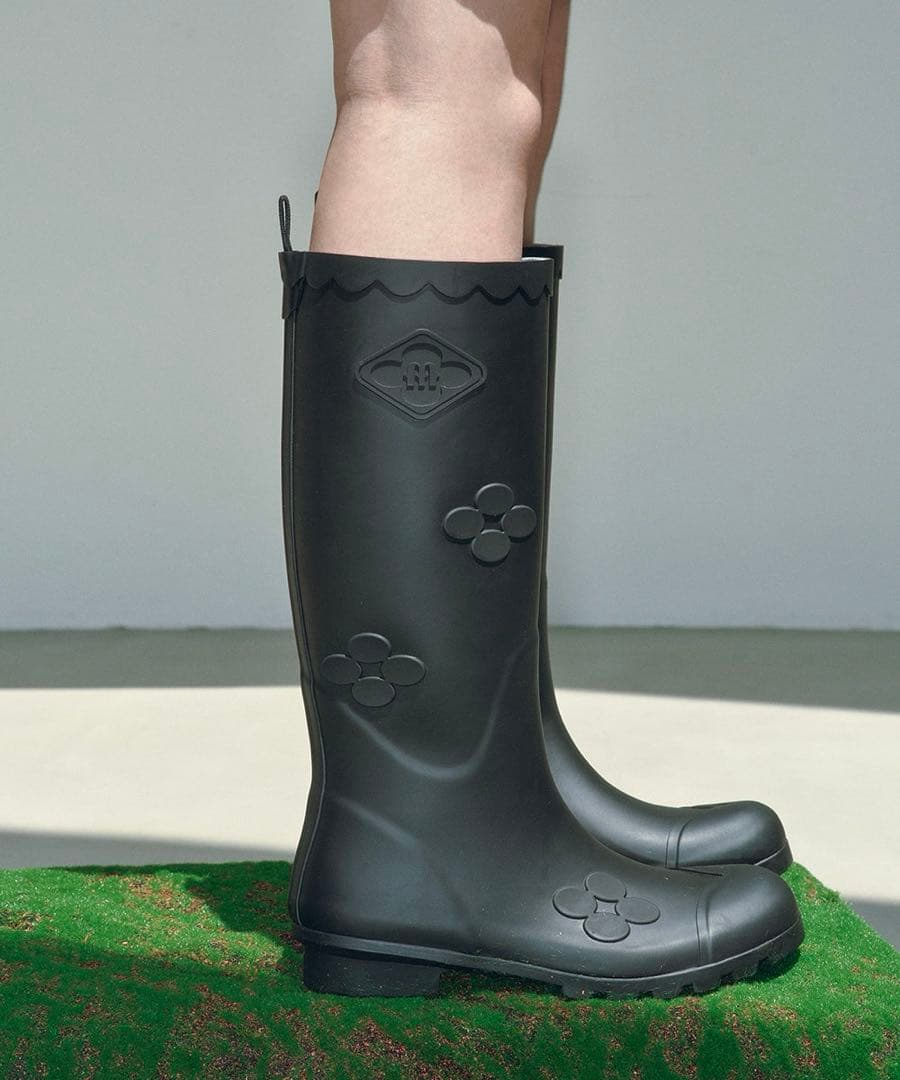 靴 X MINJUKIM FLORAL SHADOW BOOTS LONG