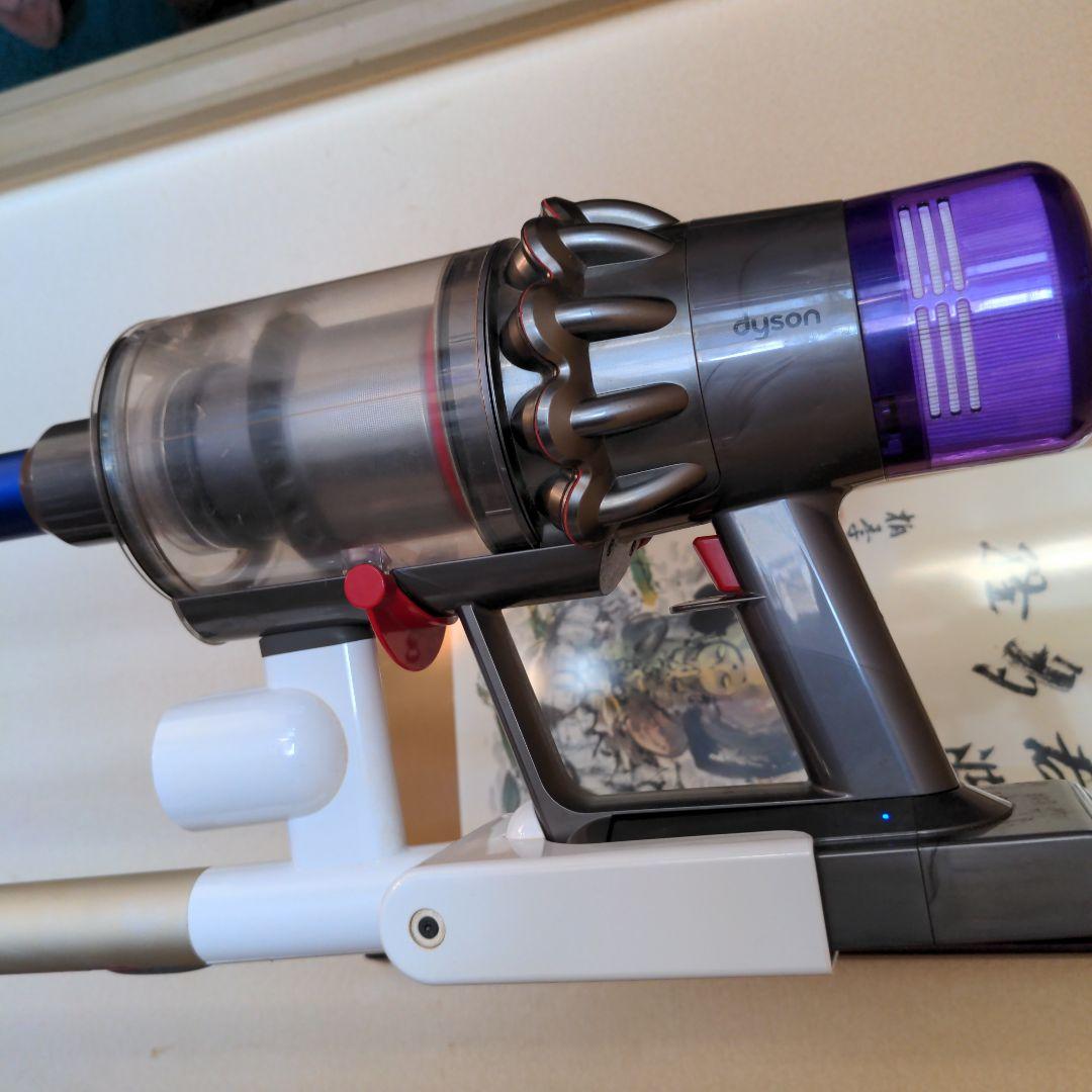 Dyson SV14コードレスクリーナー 本体 グレー/パープルスタンド付