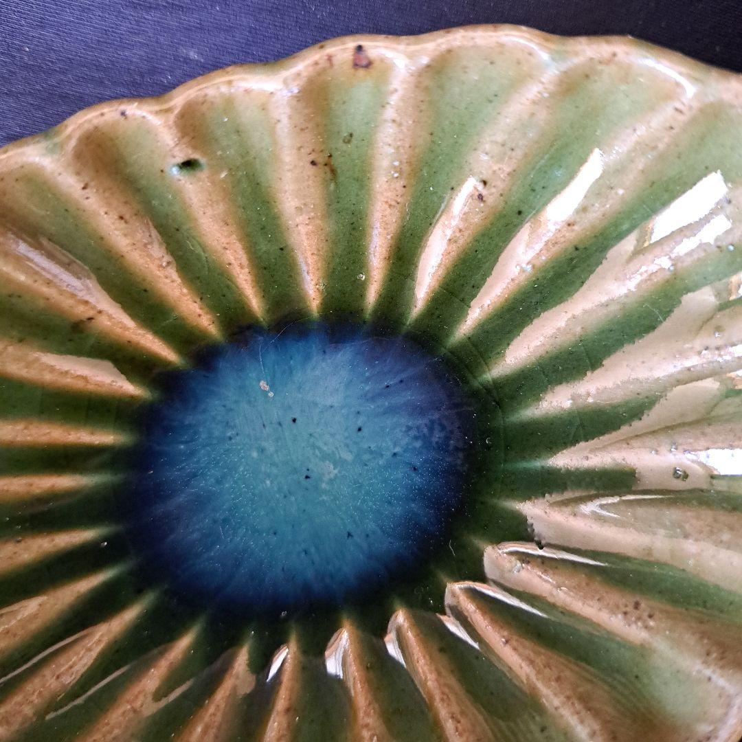 「ご成約者」です。 ご注意ください。 織部焼らしい青織部！ 4客セット