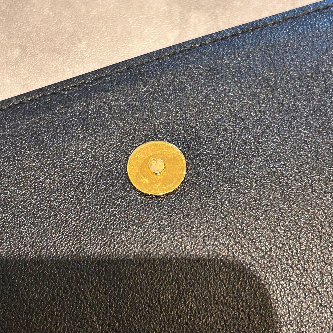 【超美品】イブサンローラン　カサンドラ　クラッチバッグ　ブラック