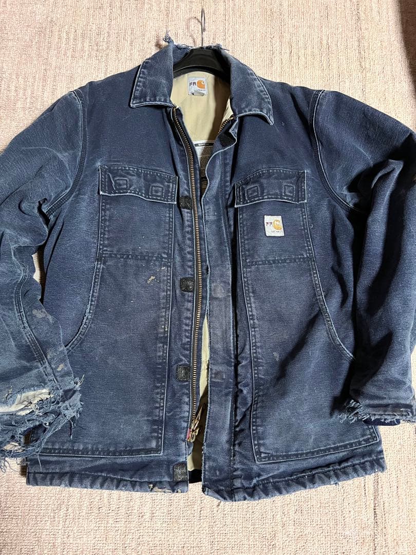 【最高襤褸】Carhartt FR ダックトラディショナル　ナス紺　M