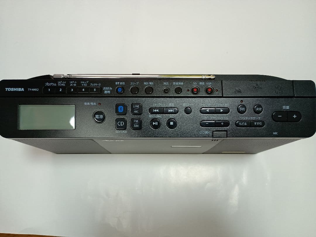 TOSHIBA TY-ANX2(K) CDラジオ コンパクトスリム