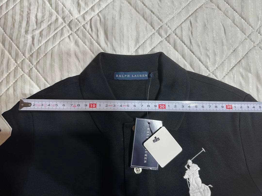 正規品　Ralph Lauren ポロシャツ 黒 3の刺繍 新品タグ付き