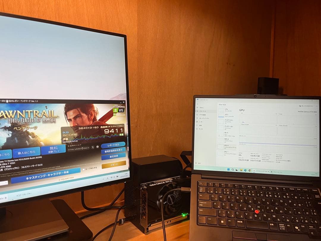 [steady_8606] eGPUセット(RTX4060）