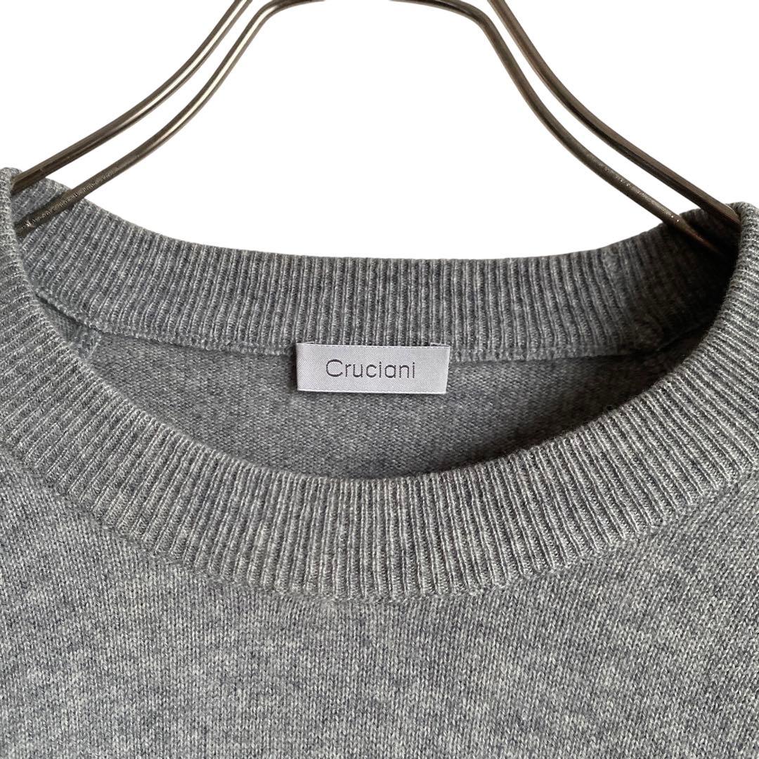 00s〜イタリア製 Cruciani カシミヤ100 ラグランクルーネックニット