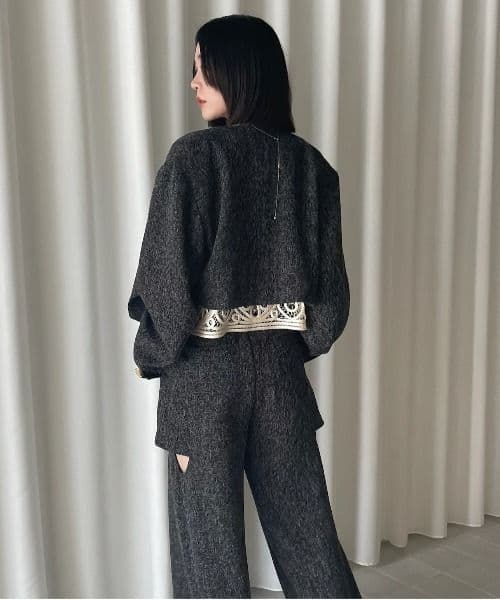 Ameri♡DEFORMATION SUMMER TWEED JACKET