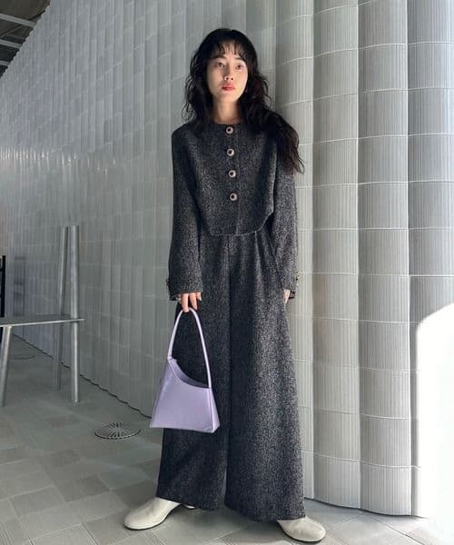 Ameri♡DEFORMATION SUMMER TWEED JACKET