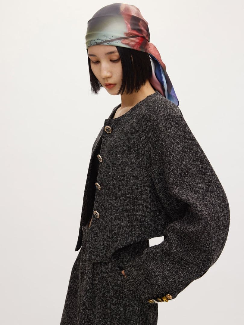 Ameri♡DEFORMATION SUMMER TWEED JACKET