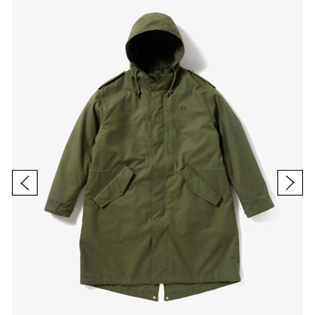 フレッドペリー　モッズコート Fur Lined Fishtail Parka