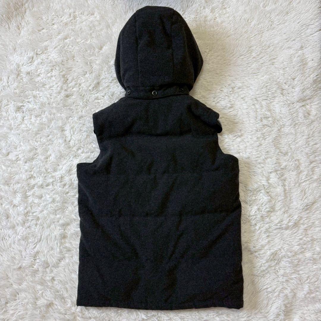 極美品/LL✨ダントン×ビームス ダウンベスト ウールモッサ 胡桃ボタン グレー