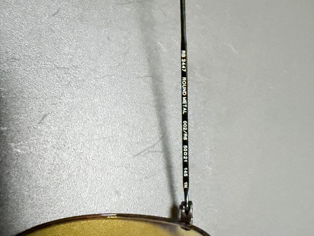 Ray-Ban ラウンドメタル　イエロー