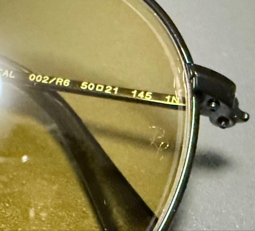 Ray-Ban ラウンドメタル　イエロー