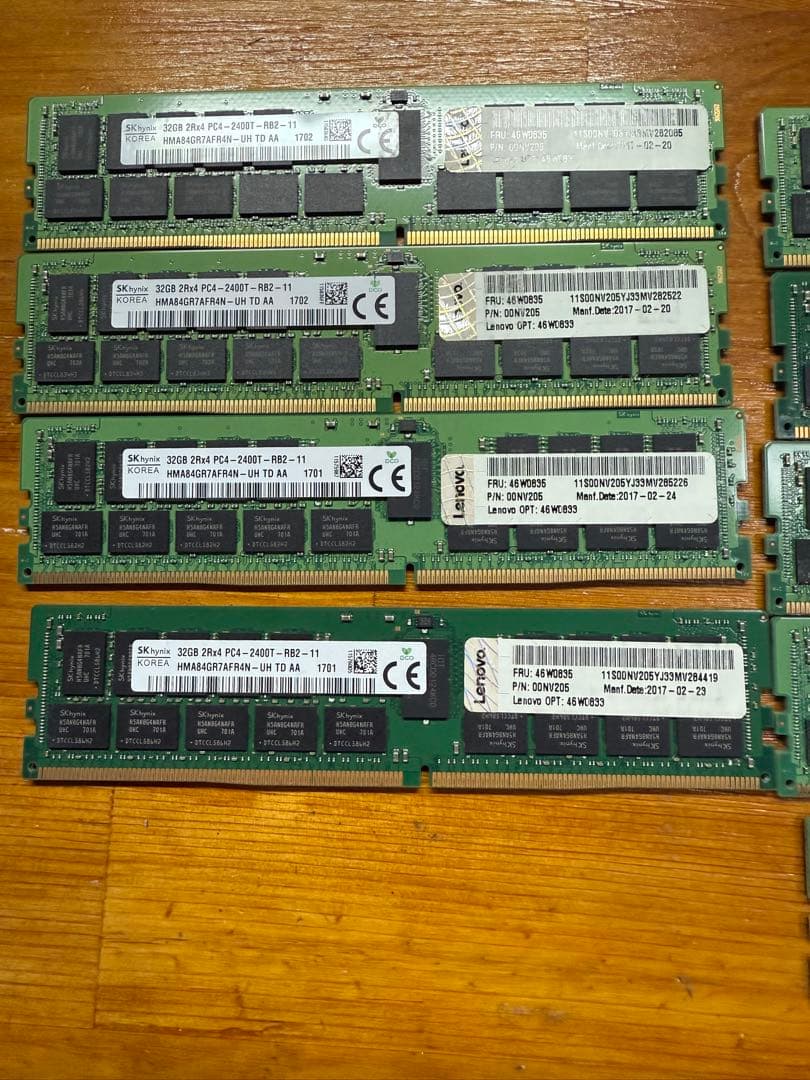 【バラ売り可】32GB DDR4 2400MHz メモリ　14枚セット