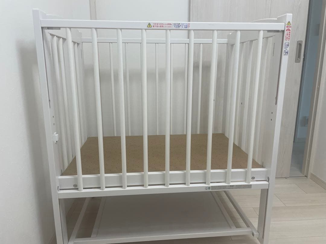 あるちゃん⭐︎石崎家具　日本製ベビーベッド「ミニ ワンタッチハイベッド プ