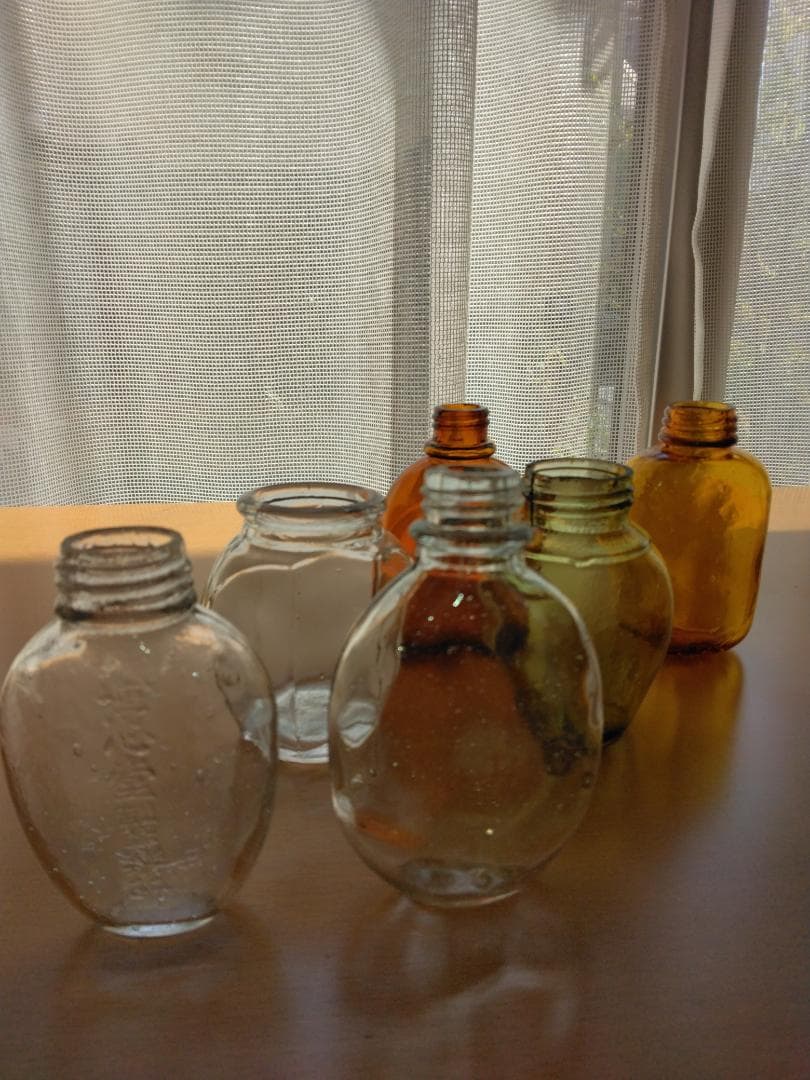 レトロ瓶☆レトロ金平糖瓶菓子玩具　5点まとめて