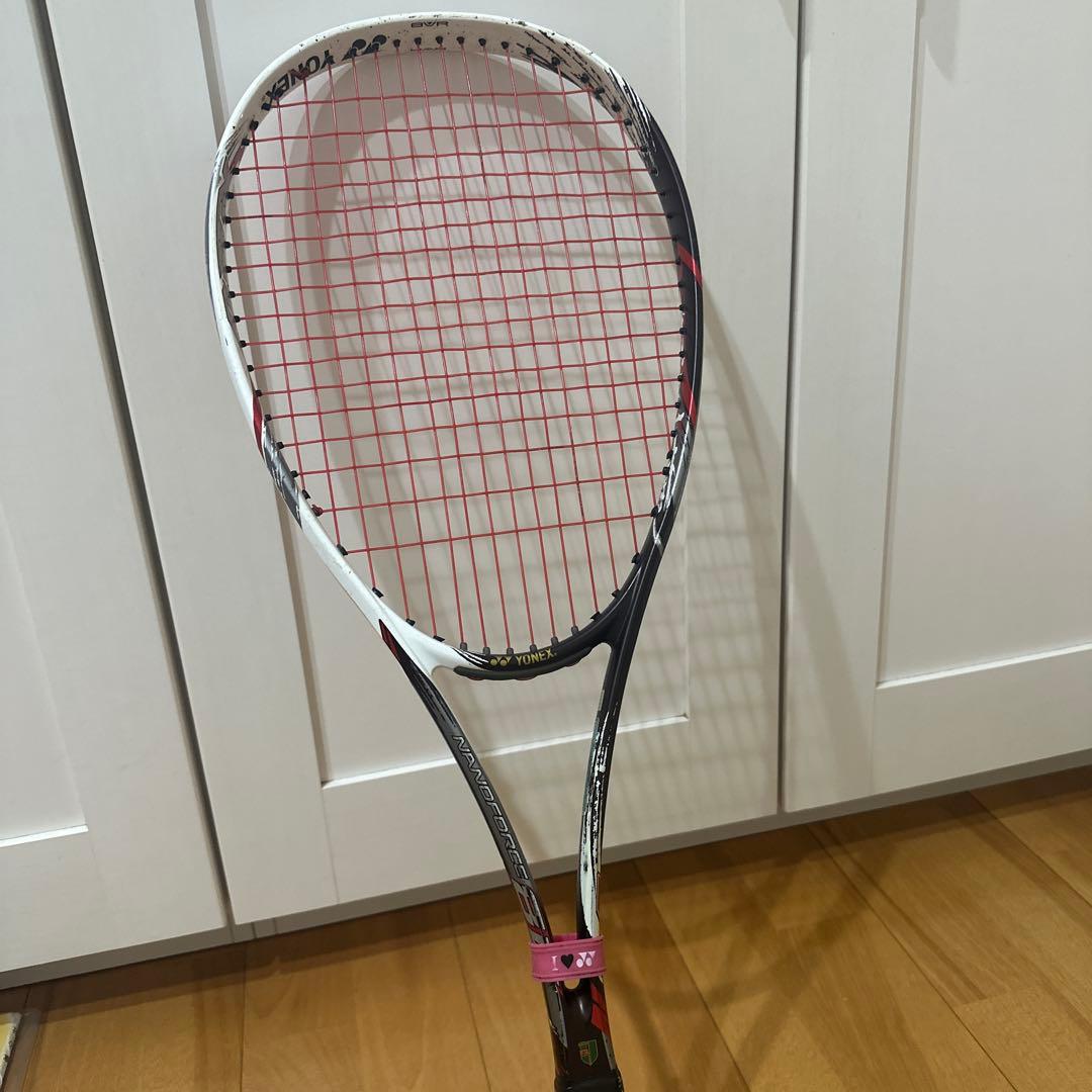 【コメントで値段交渉】YONEX 軟式テニスラケット ナノフォース8V REV
